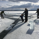 I was holding on tight to my son’s jacket, for those of you who are panicking seeing a child near icy open water...
